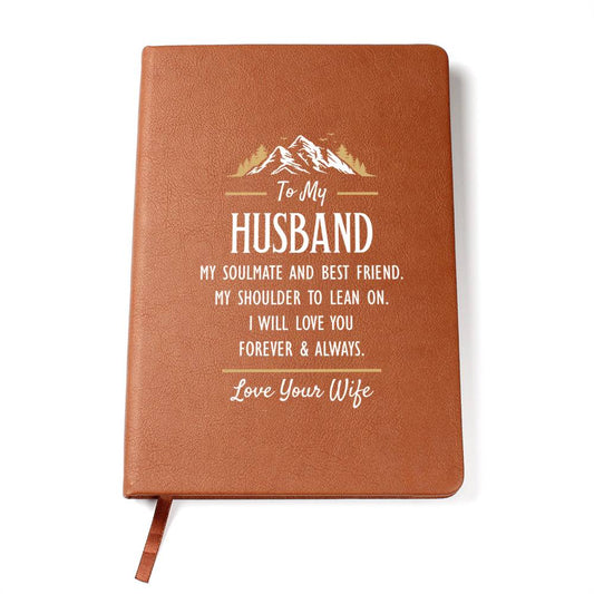 My Soulmate and Best Friend - Leather Journal - Fallon Gifts