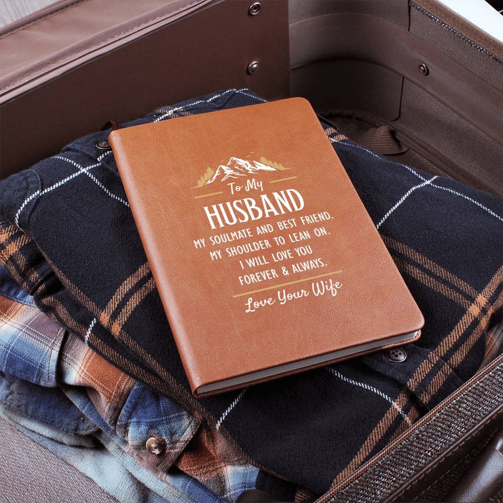 My Soulmate and Best Friend - Leather Journal - Fallon Gifts