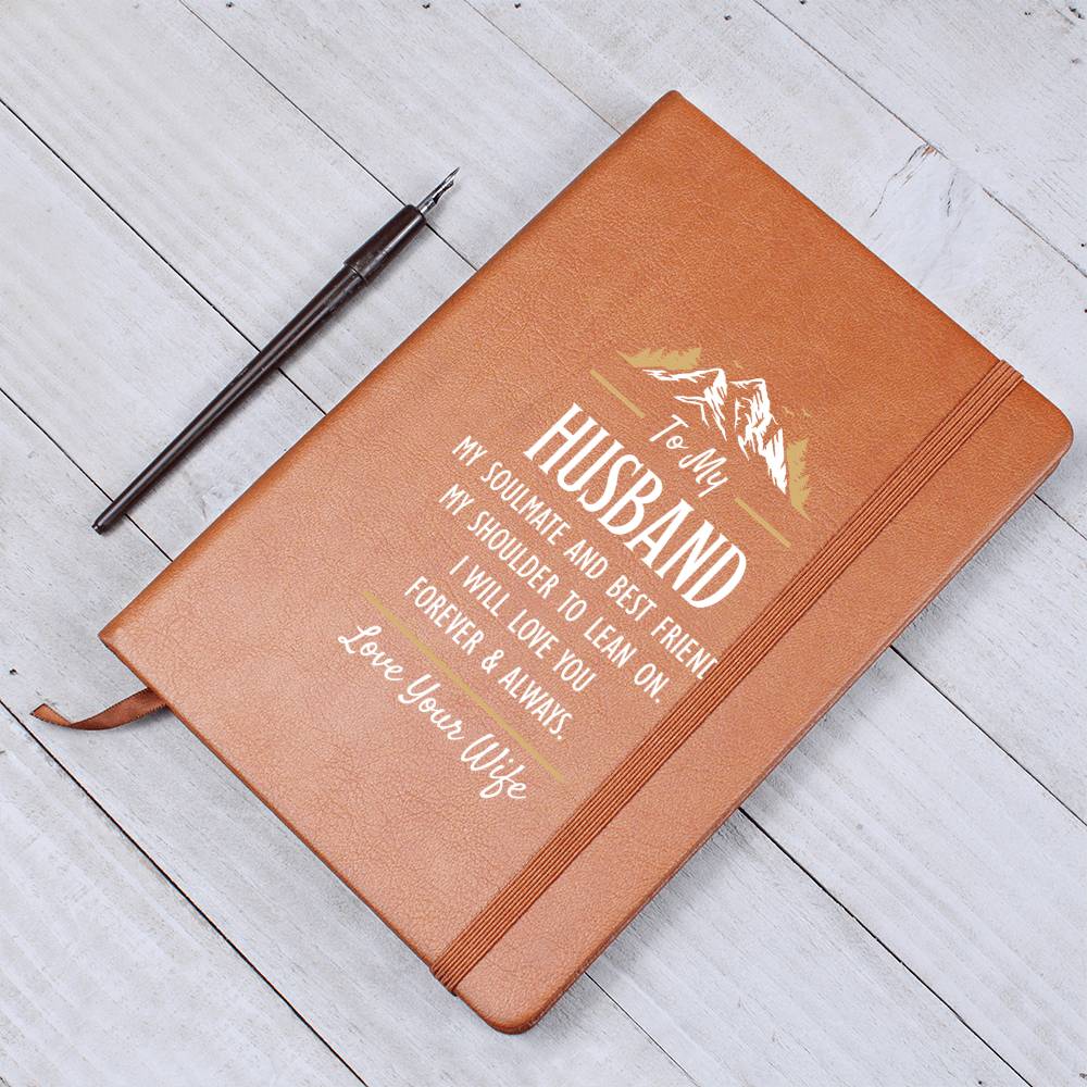 My Soulmate and Best Friend - Leather Journal - Fallon Gifts