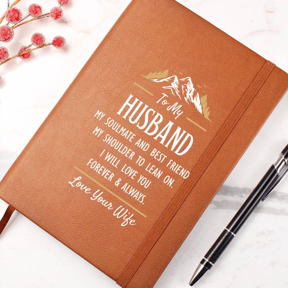 My Soulmate and Best Friend - Leather Journal - Fallon Gifts