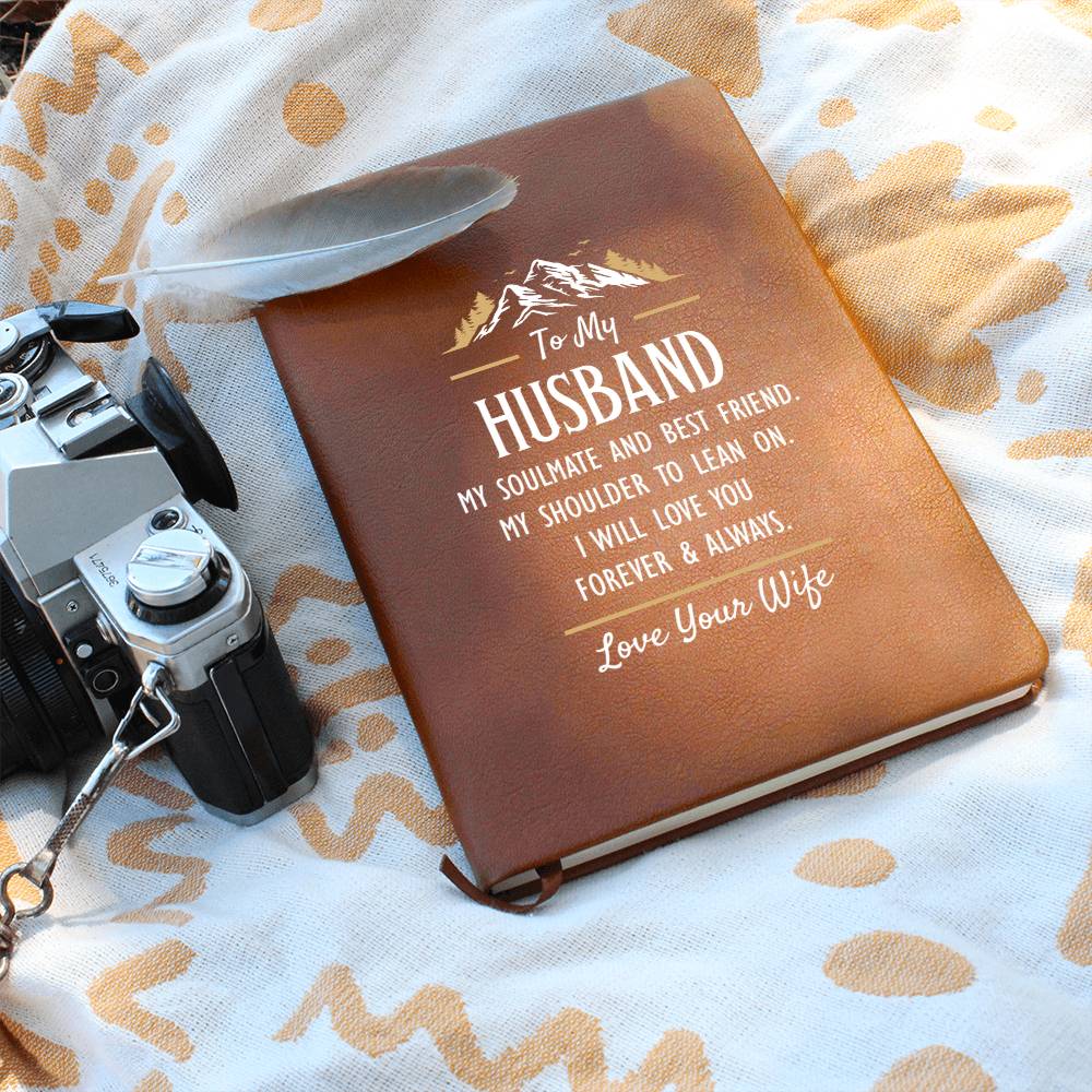 My Soulmate and Best Friend - Leather Journal - Fallon Gifts
