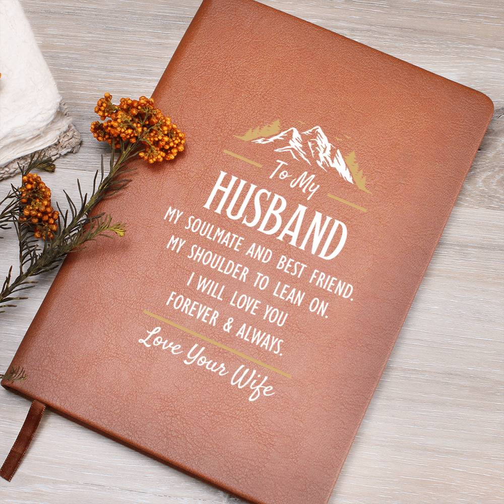 My Soulmate and Best Friend - Leather Journal - Fallon Gifts