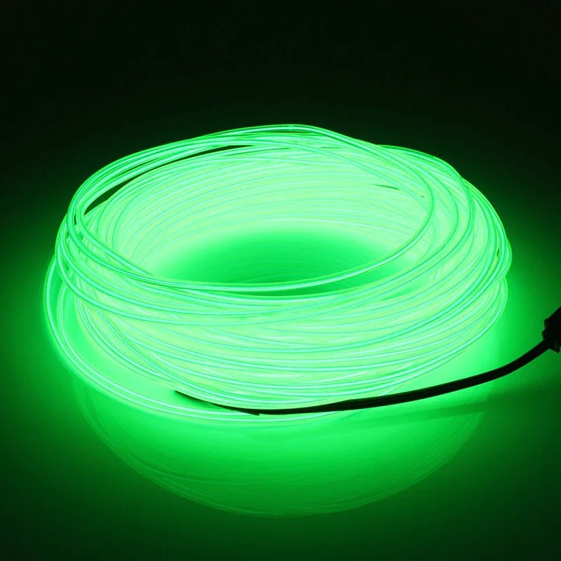Neon LED Light Glow EL Wire String Strip Rope Tube Decor Car Party + Controller - Fallon Gifts