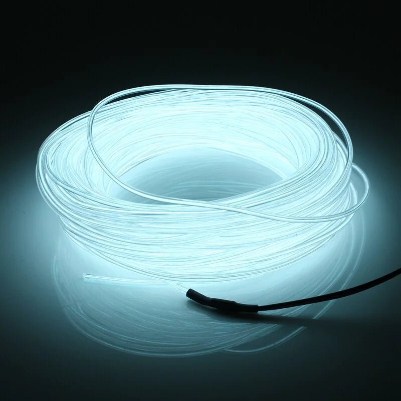 Neon LED Light Glow EL Wire String Strip Rope Tube Decor Car Party + Controller - Fallon Gifts