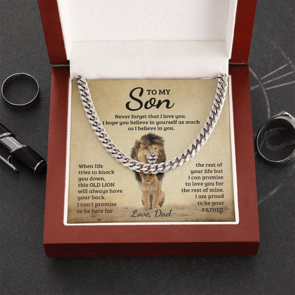 Never Forget - Cuban Link Chain - Fallon Gifts