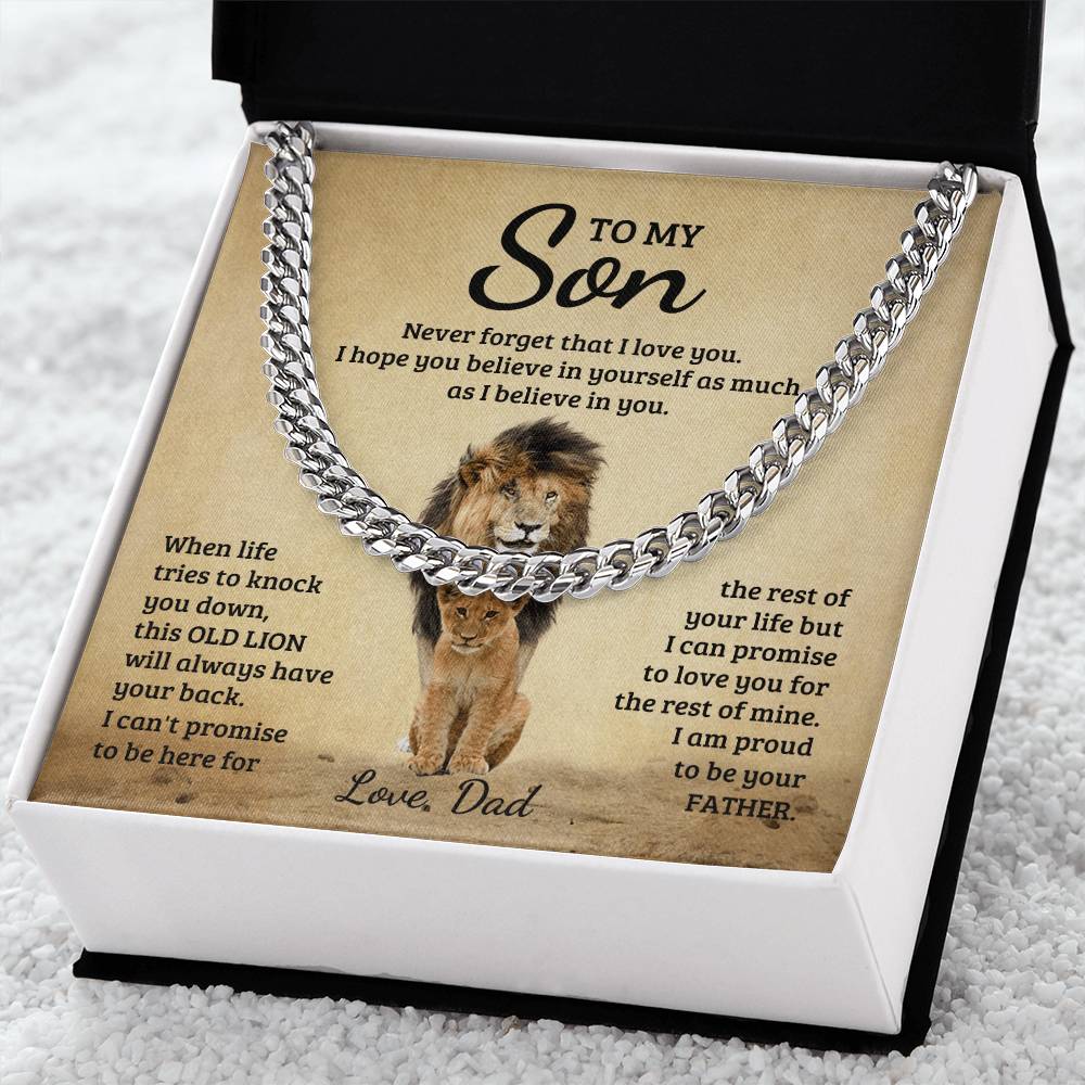 Never Forget - Cuban Link Chain - Fallon Gifts