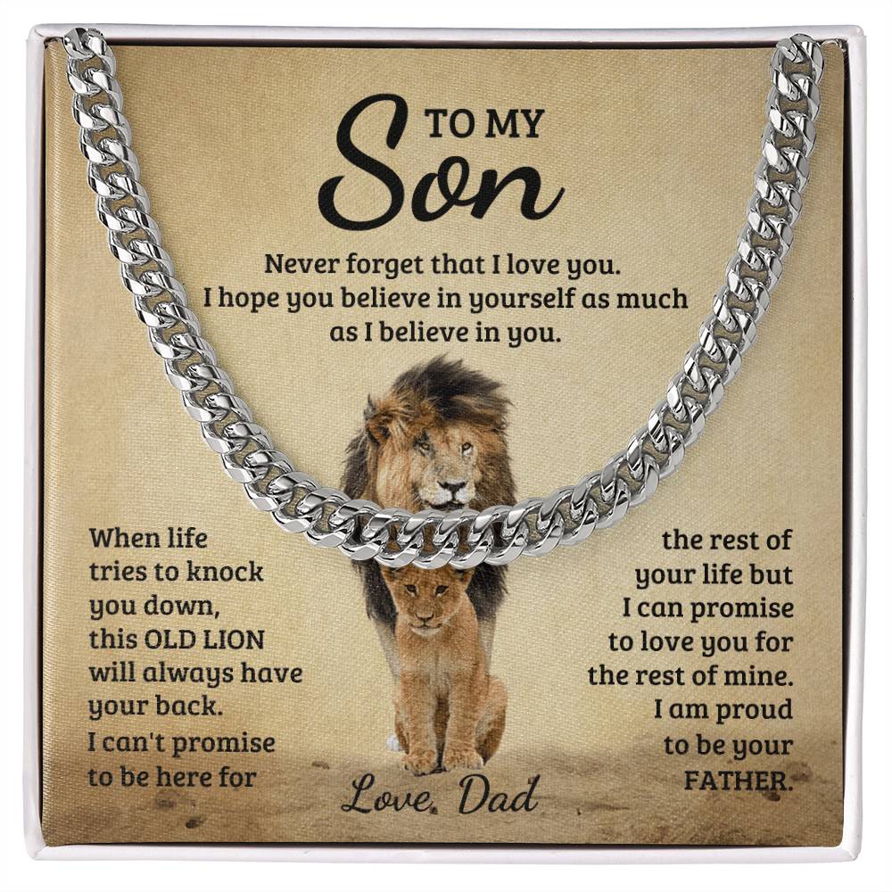 Never Forget - Cuban Link Chain - Fallon Gifts