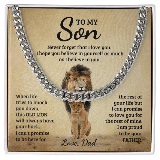 Never Forget - Cuban Link Chain - Fallon Gifts