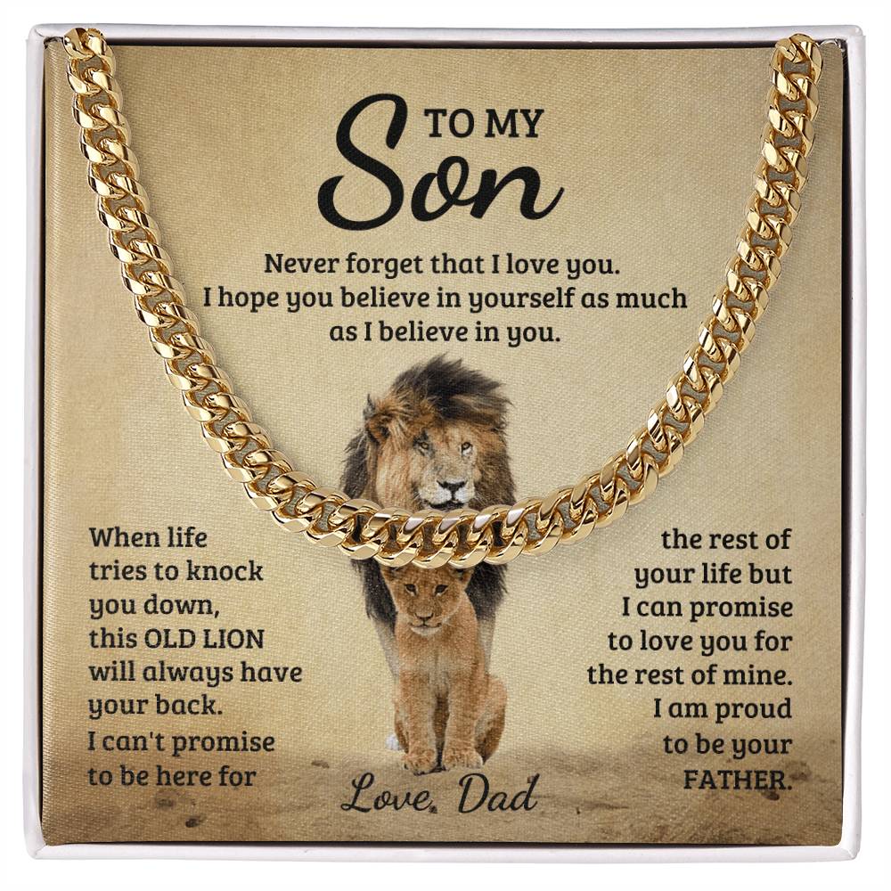 Never Forget - Cuban Link Chain - Fallon Gifts