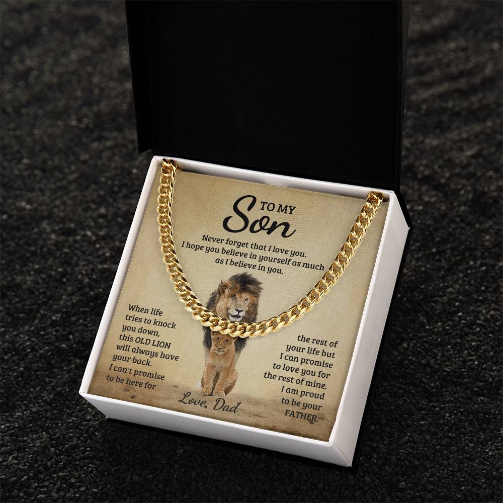 Never Forget - Cuban Link Chain - Fallon Gifts