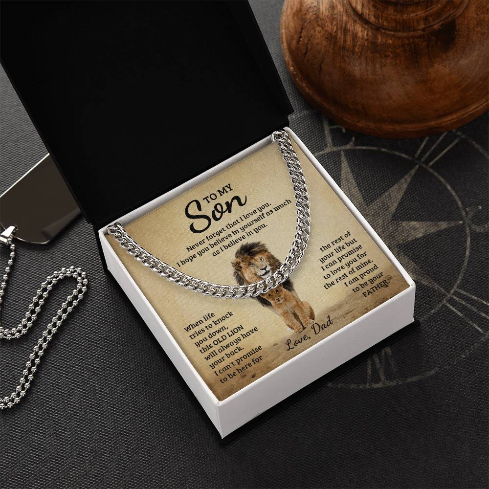 Never Forget - Cuban Link Chain - Fallon Gifts
