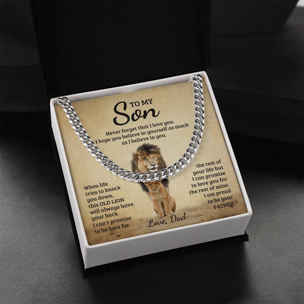 Never Forget - Cuban Link Chain - Fallon Gifts