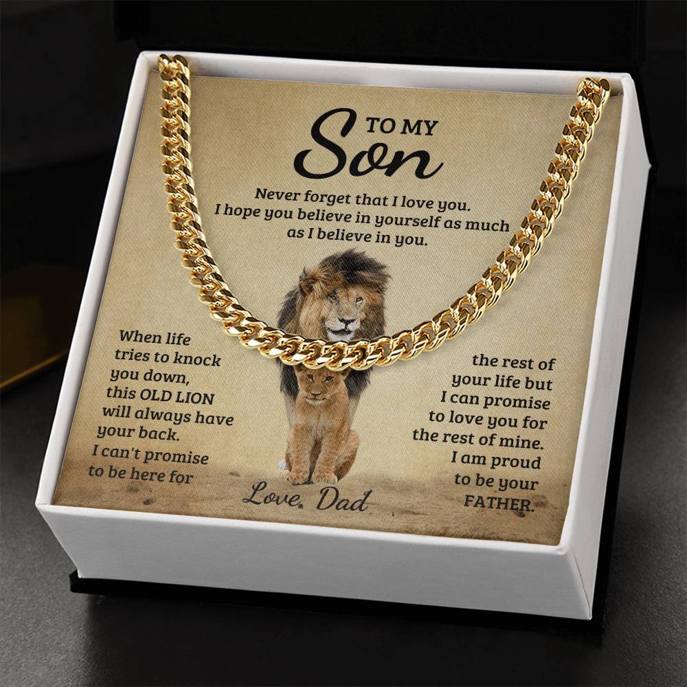 Never Forget - Cuban Link Chain - Fallon Gifts