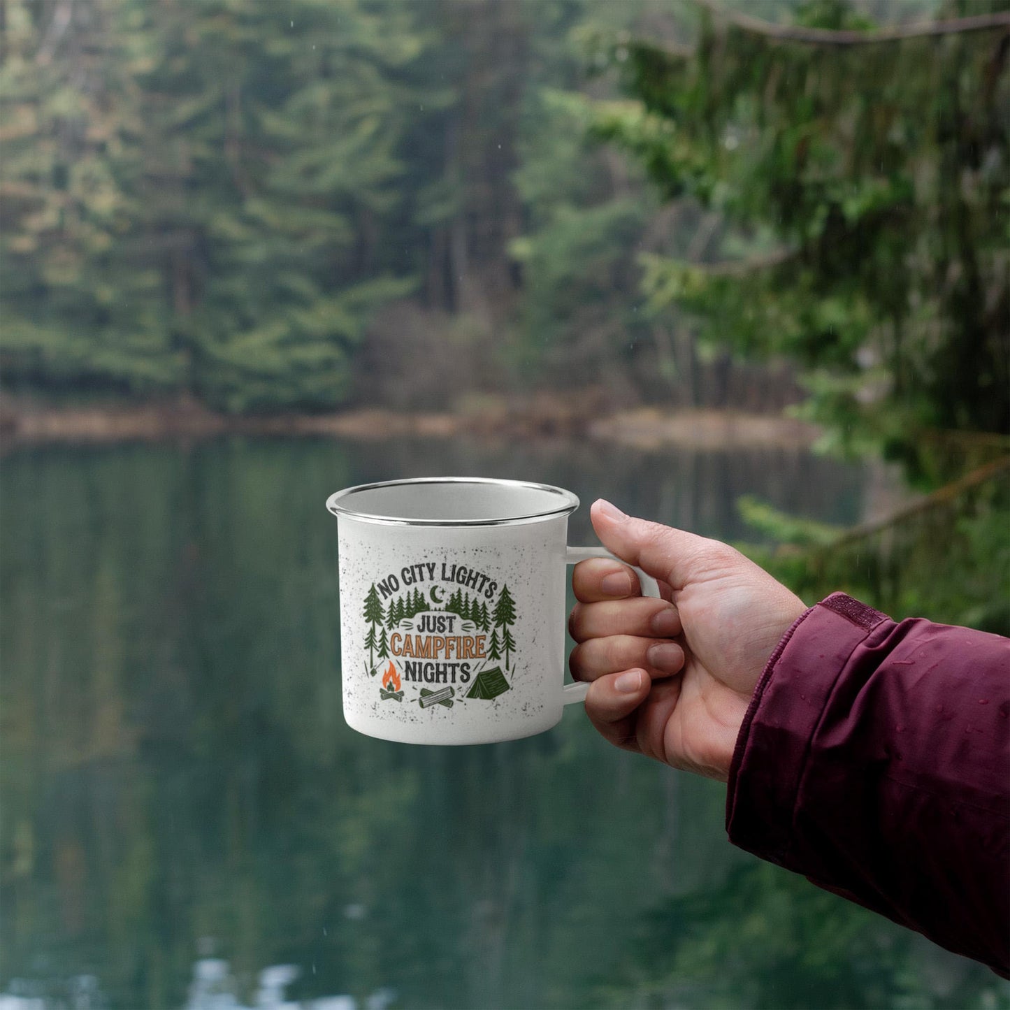 No City Lights - Camping Mug - Fallon Gifts