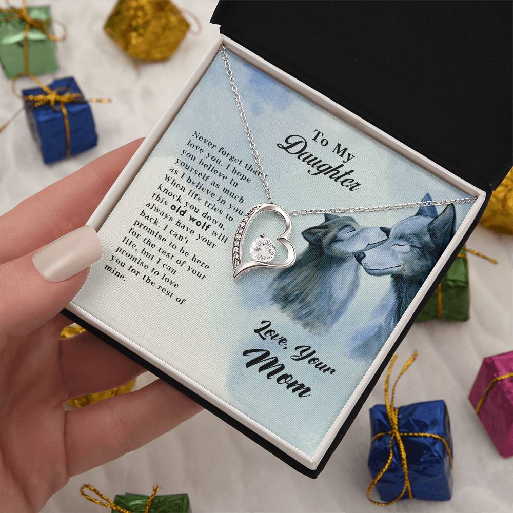 Old Wolf - Forever Love Necklace - Fallon Gifts