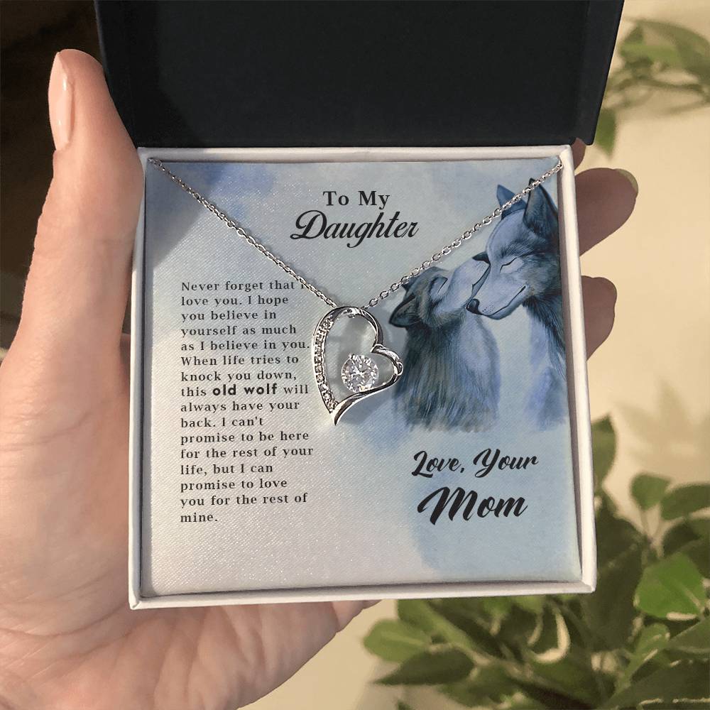 Old Wolf - Forever Love Necklace - Fallon Gifts
