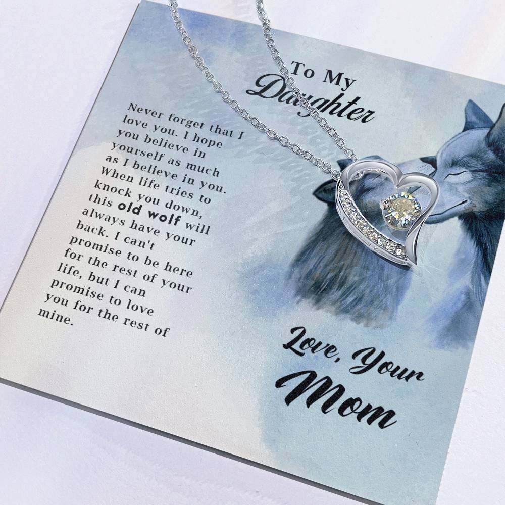 Old Wolf - Forever Love Necklace - Fallon Gifts