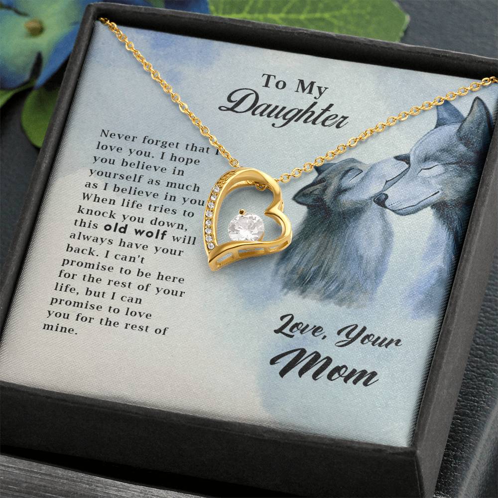 Old Wolf - Forever Love Necklace - Fallon Gifts