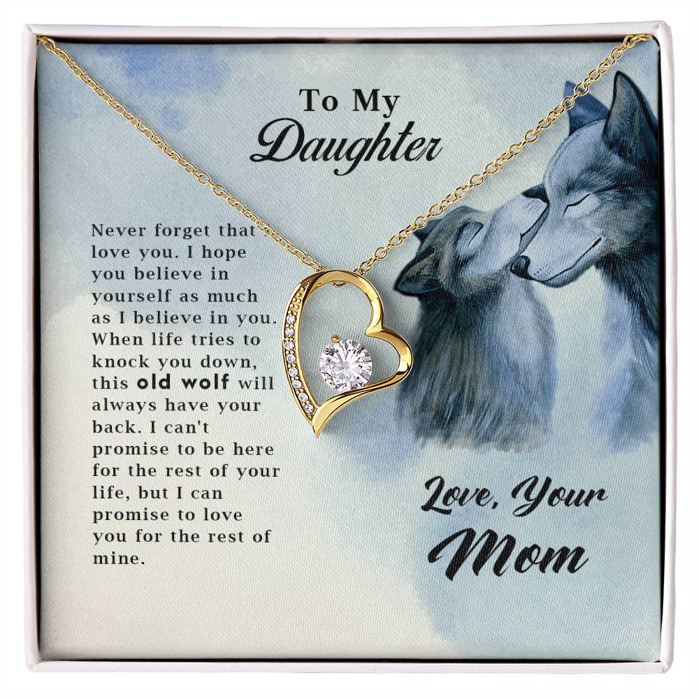 Old Wolf - Forever Love Necklace - Fallon Gifts