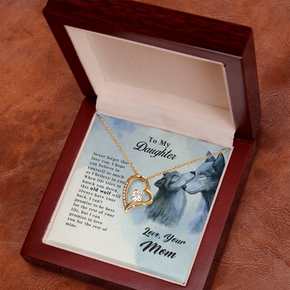 Old Wolf - Forever Love Necklace - Fallon Gifts