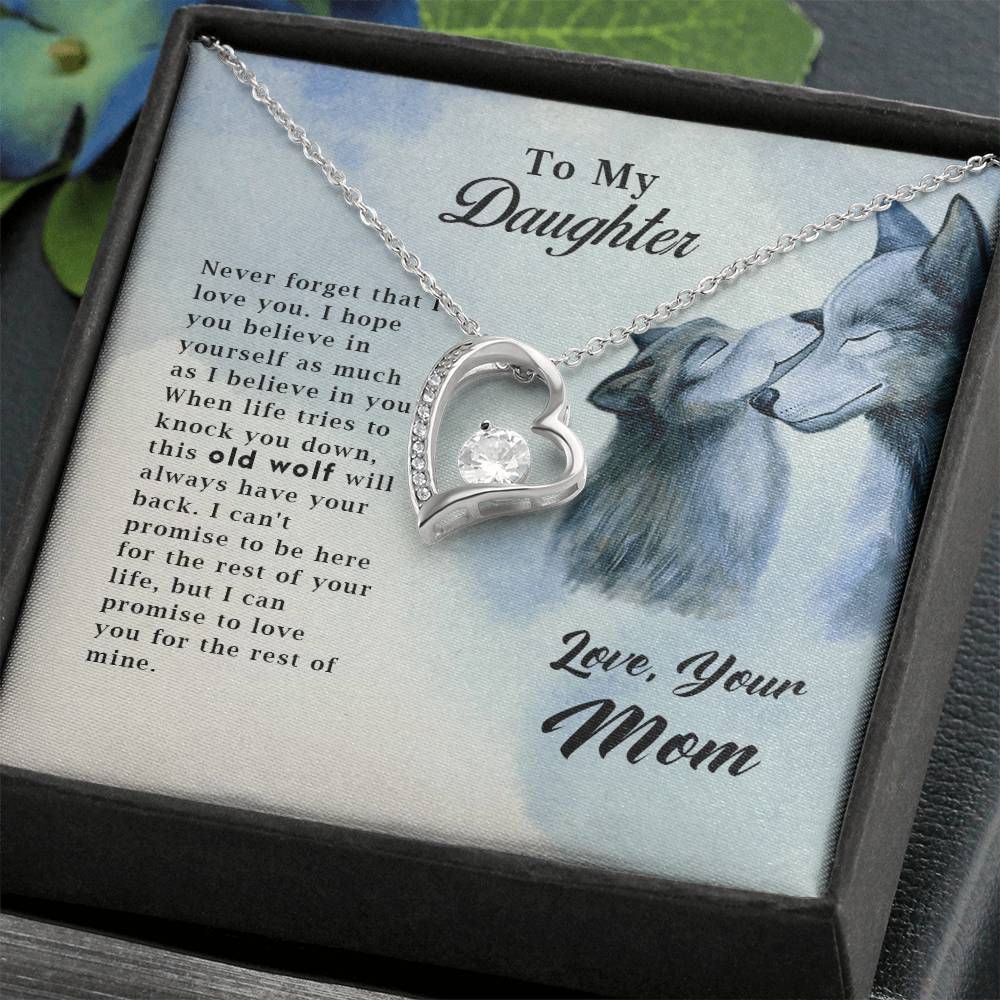 Old Wolf - Forever Love Necklace - Fallon Gifts