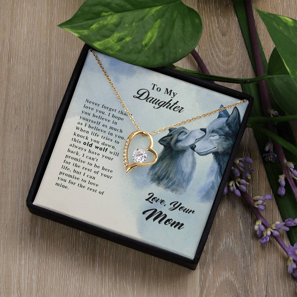 Old Wolf - Forever Love Necklace - Fallon Gifts