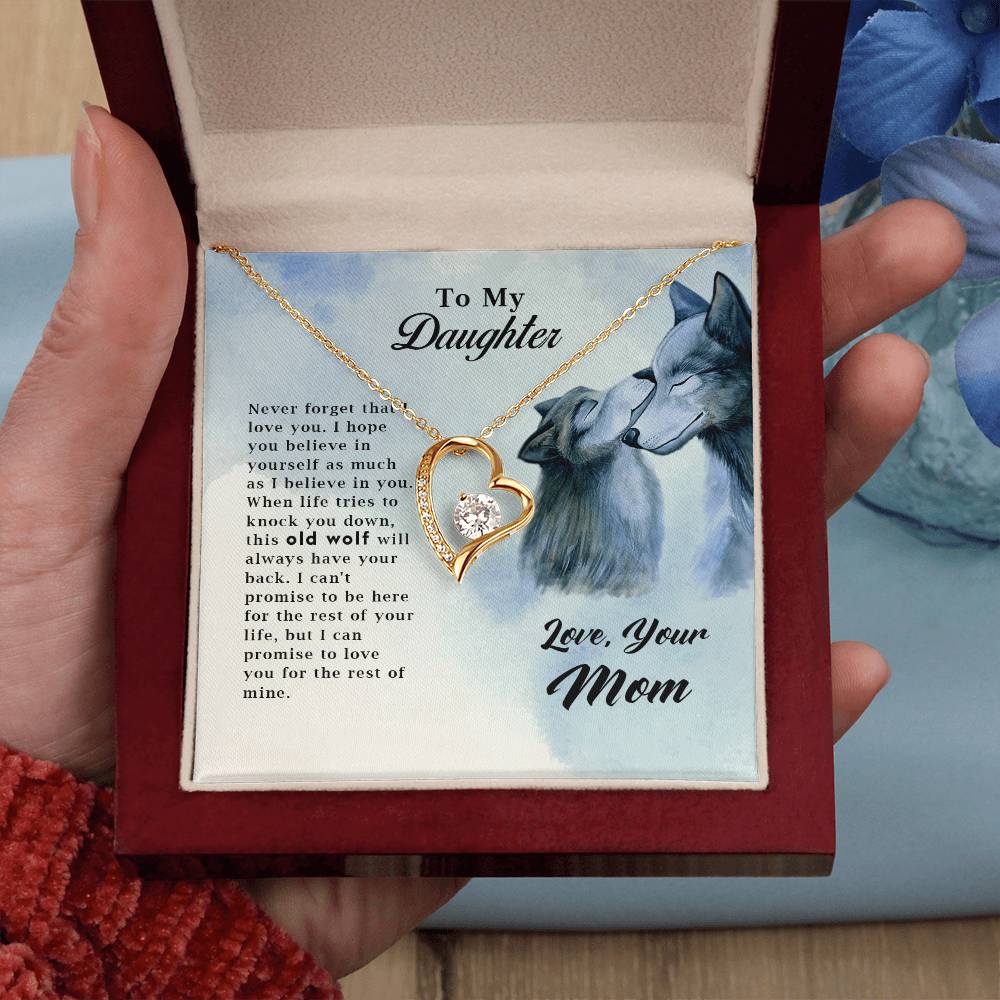 Old Wolf - Forever Love Necklace - Fallon Gifts