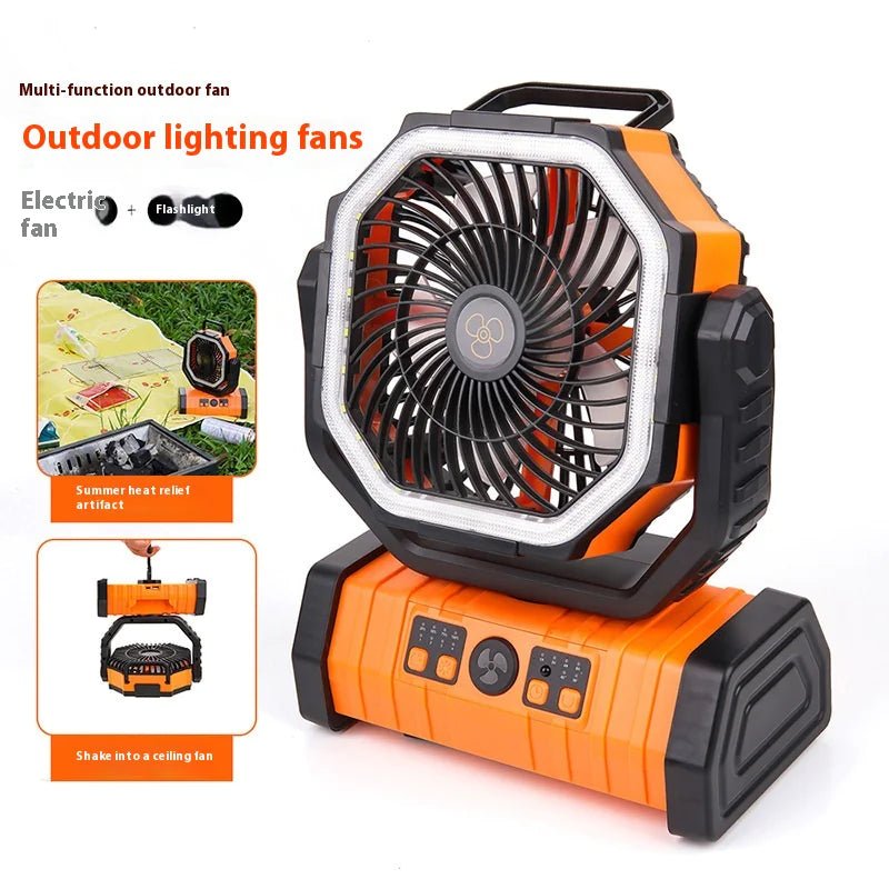 Outdoor Household Power Bank LED Light Camping Fan - Fallon Gifts