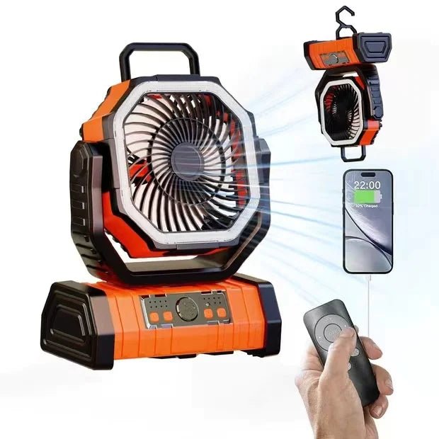 Outdoor Household Power Bank LED Light Camping Fan - Fallon Gifts