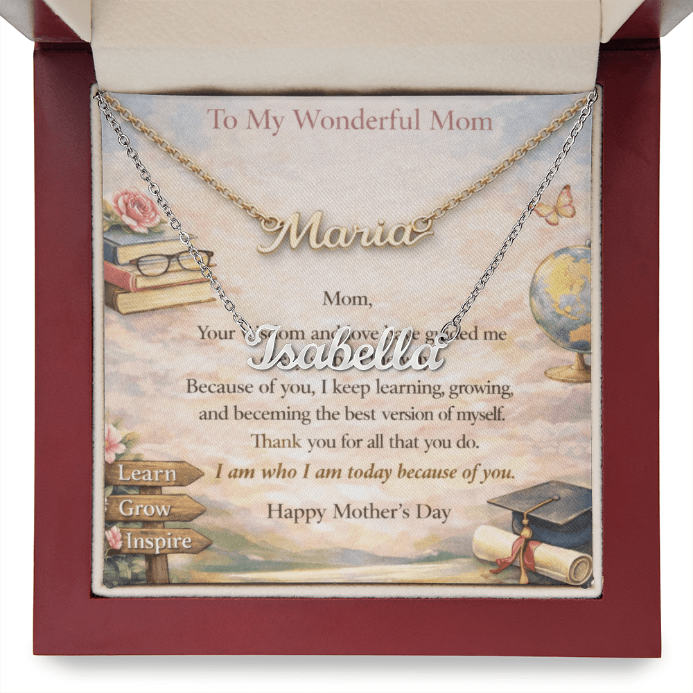 Signature Name Necklace Meaningful Gift for Mom - Fallon Gifts