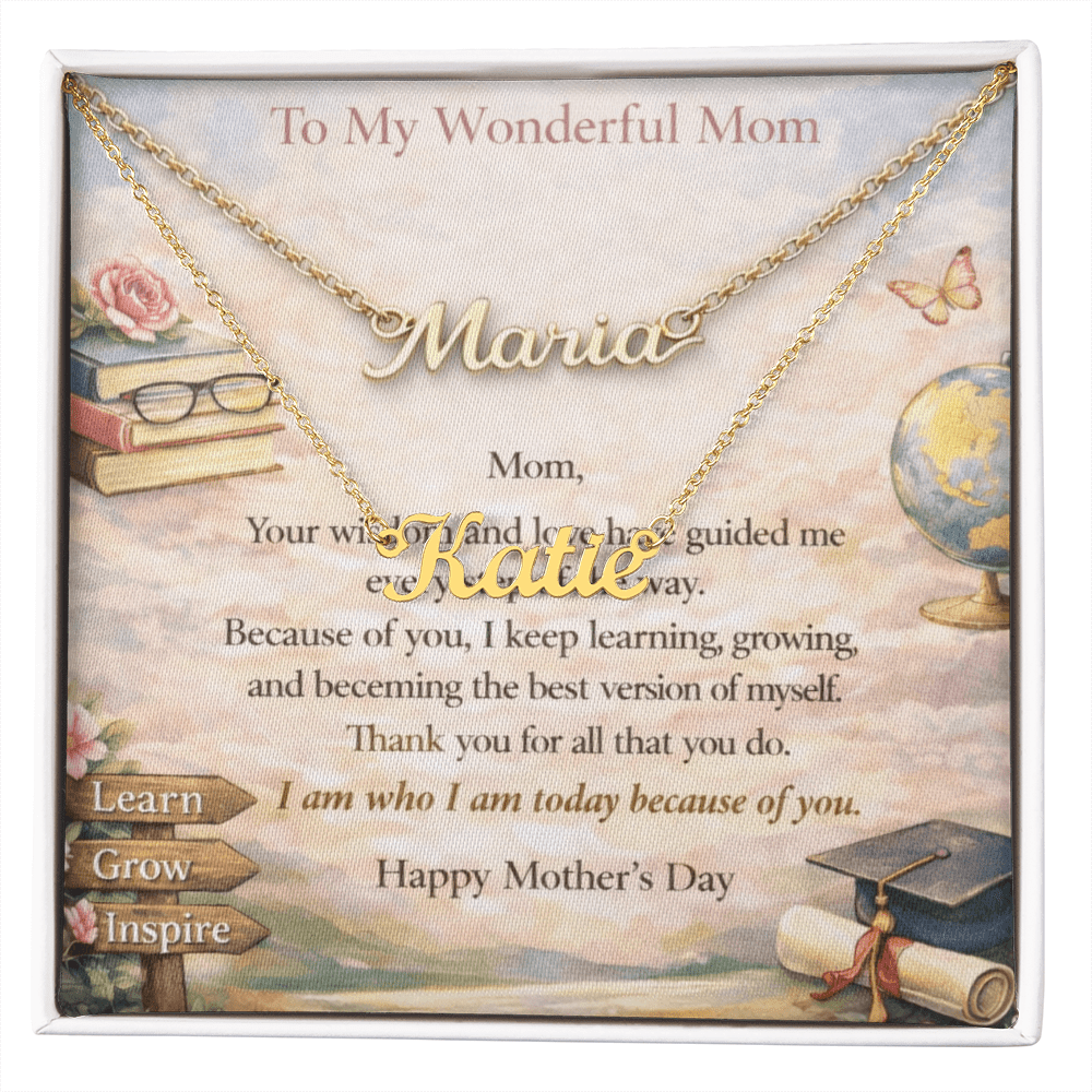 Signature Name Necklace Meaningful Gift for Mom - Fallon Gifts