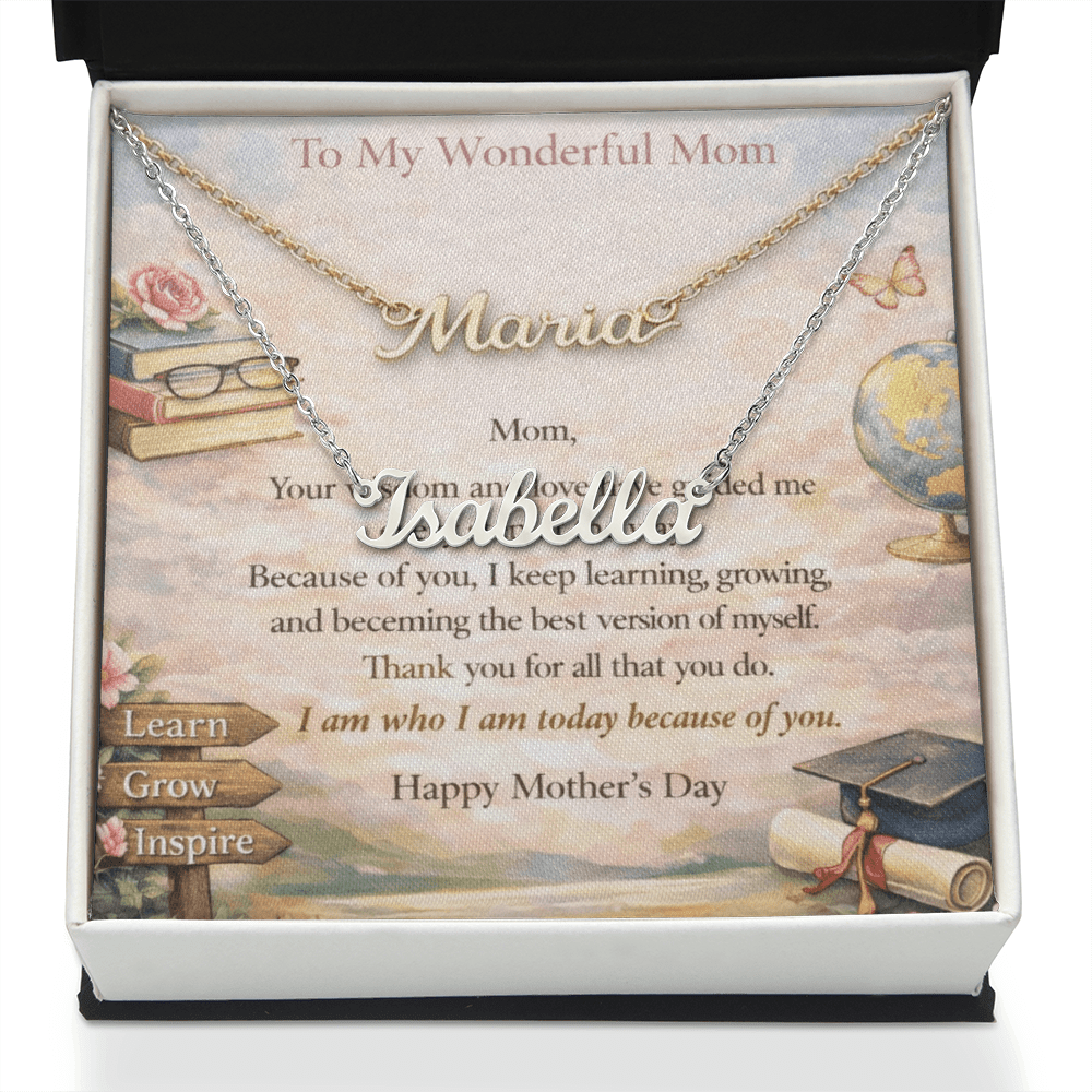 Signature Name Necklace Meaningful Gift for Mom - Fallon Gifts