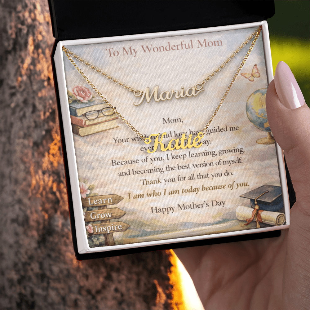 Signature Name Necklace Meaningful Gift for Mom - Fallon Gifts