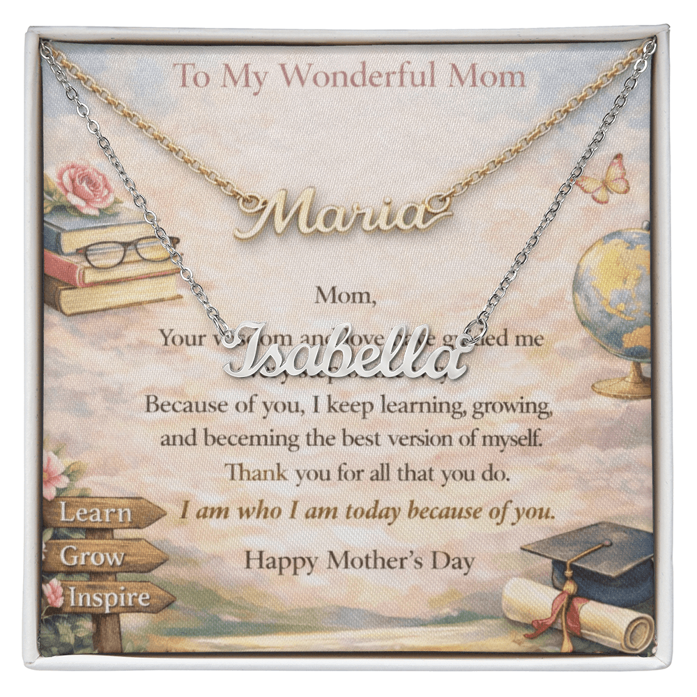 Signature Name Necklace Meaningful Gift for Mom - Fallon Gifts