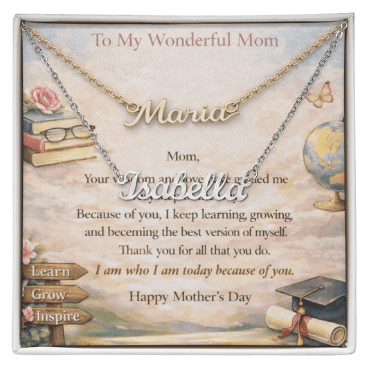 Signature Name Necklace Meaningful Gift for Mom - Fallon Gifts