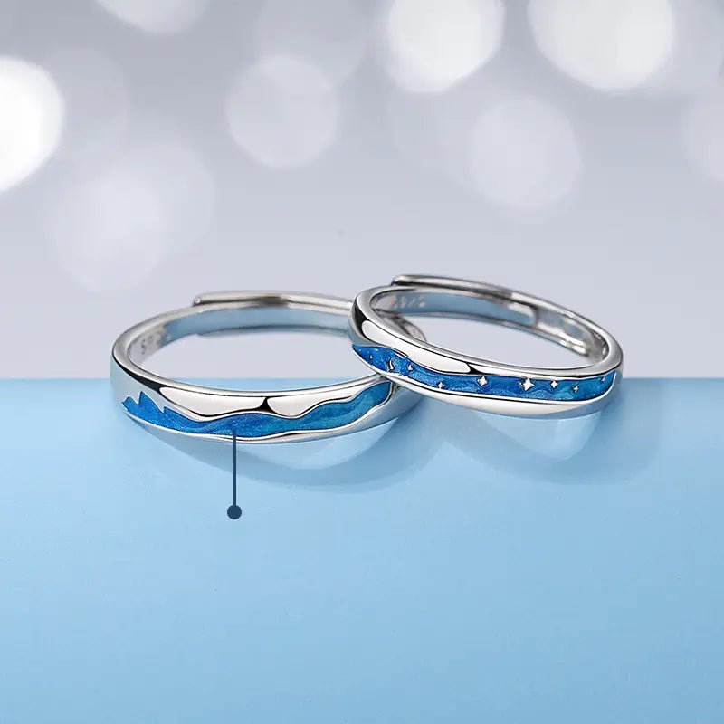 Small Design Feeling Rings - A Stylish Pair - Fallon Gifts