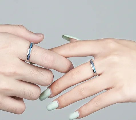 Small Design Feeling Rings - A Stylish Pair - Fallon Gifts