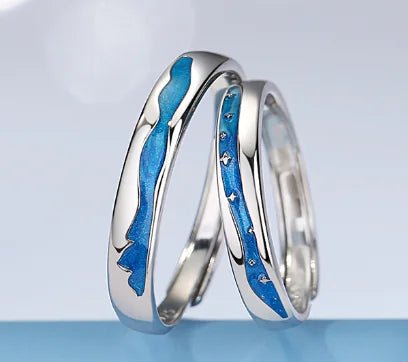 Small Design Feeling Rings - A Stylish Pair - Fallon Gifts