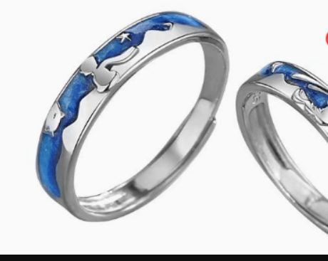 Small Design Feeling Rings - A Stylish Pair - Fallon Gifts