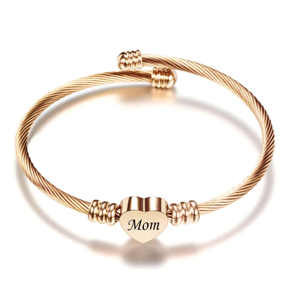 Stainless Steel Braided Mother’s Day Bracelets for Mom - Fallon Gifts