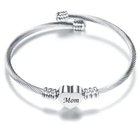 Stainless Steel Braided Mother’s Day Bracelets for Mom - Fallon Gifts
