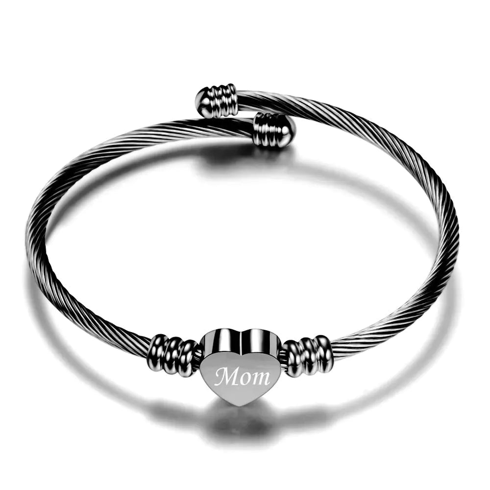 Stainless Steel Braided Mother’s Day Bracelets for Mom - Fallon Gifts