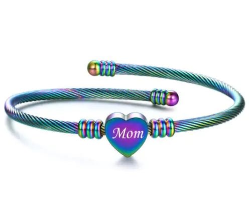 Stainless Steel Braided Mother’s Day Bracelets for Mom - Fallon Gifts