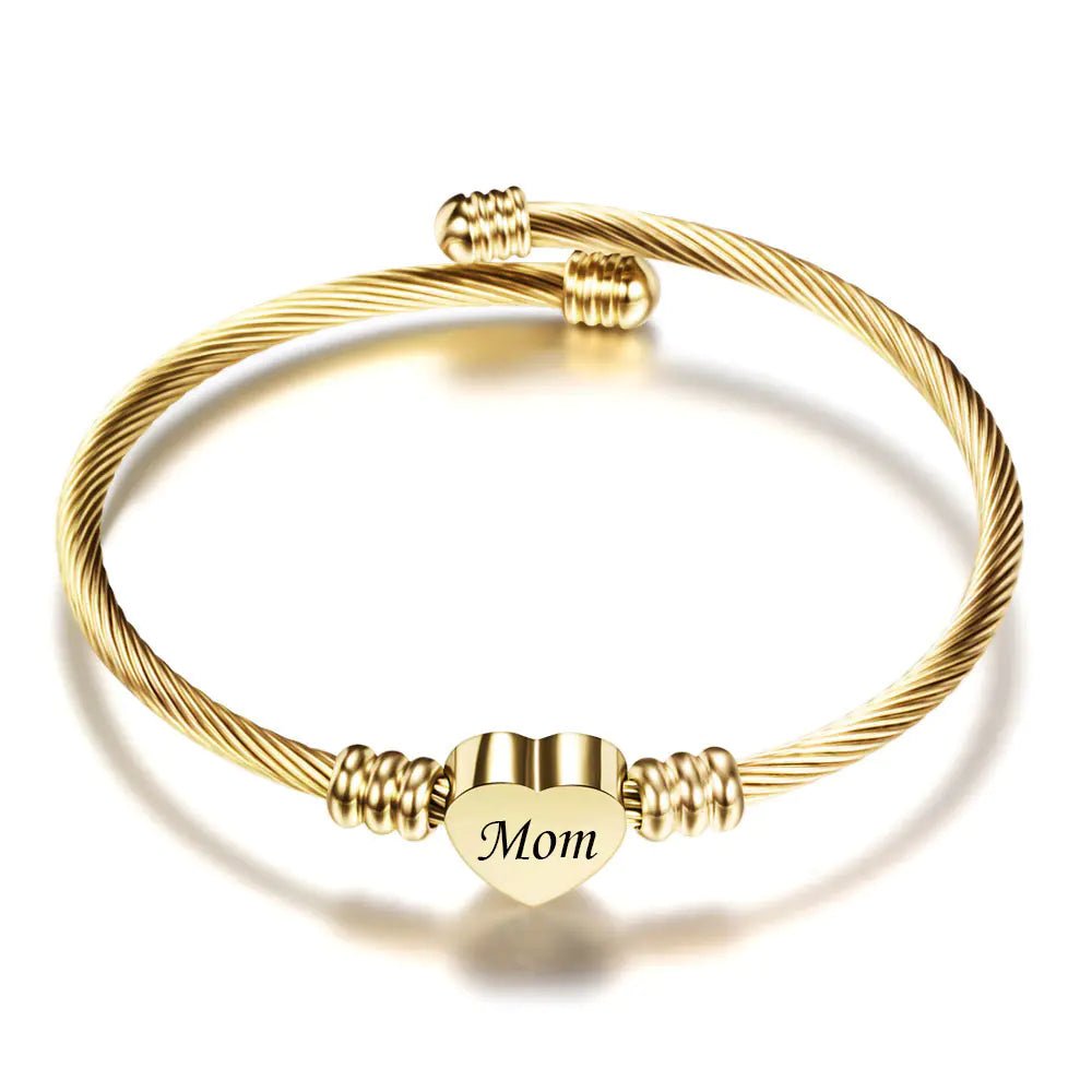 Stainless Steel Braided Mother’s Day Bracelets for Mom - Fallon Gifts