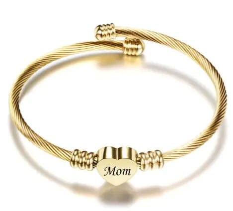 Stainless Steel Braided Mother’s Day Bracelets for Mom - Fallon Gifts