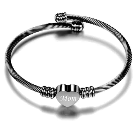 Stainless Steel Braided Mother’s Day Bracelets for Mom - Fallon Gifts