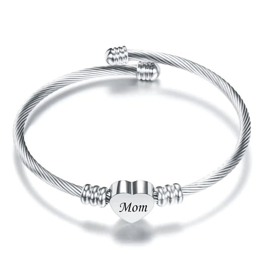 Stainless Steel Braided Mother’s Day Bracelets for Mom - Fallon Gifts