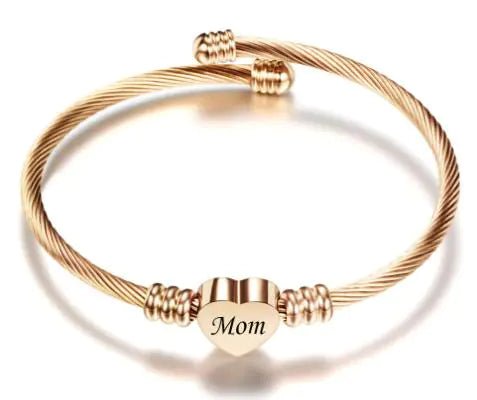 Stainless Steel Braided Mother’s Day Bracelets for Mom - Fallon Gifts