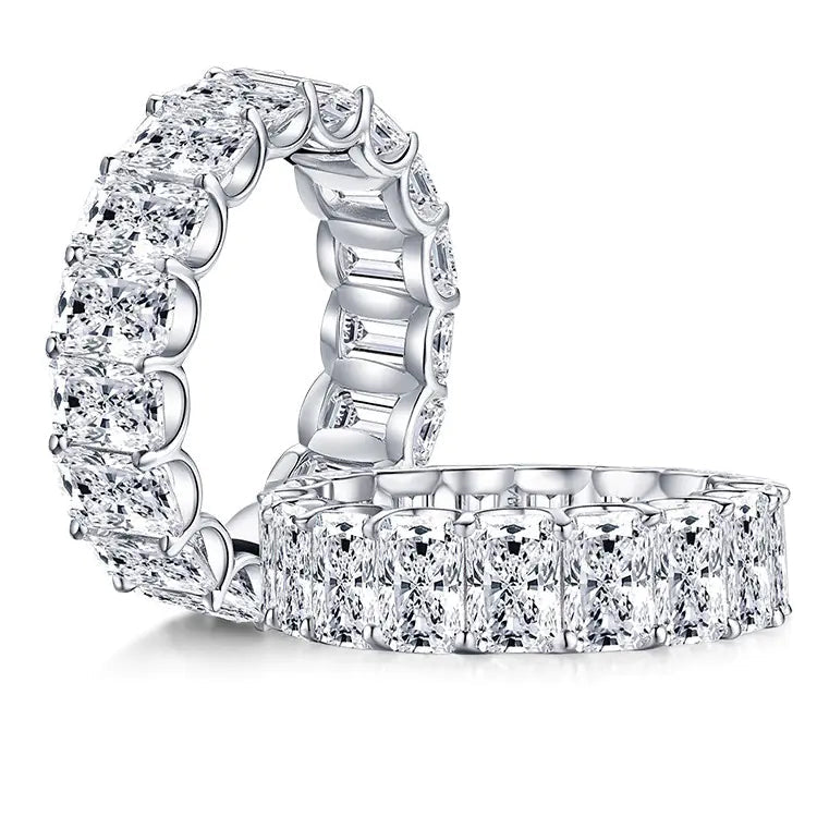 Sterling Silver Ring with High Carbon Diamond Simulant - Fallon Gifts