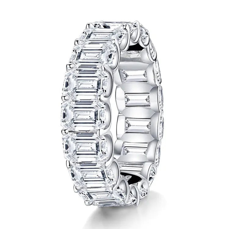 Sterling Silver Ring with High Carbon Diamond Simulant - Fallon Gifts